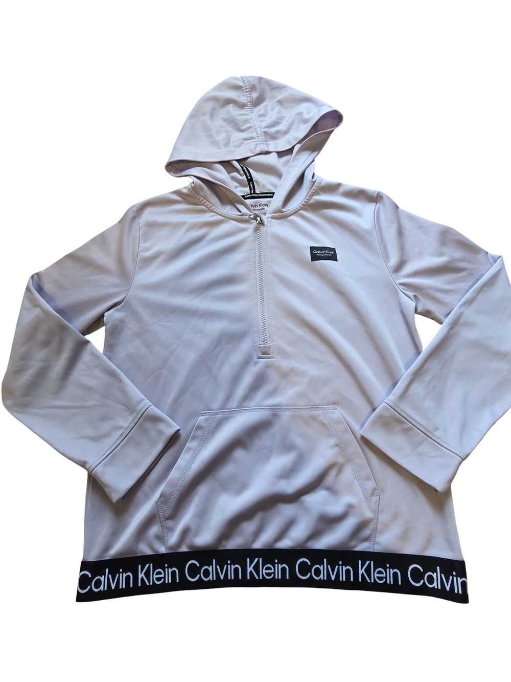 Calvin Klein Women's Light Lavender Half-Zip Hoodie